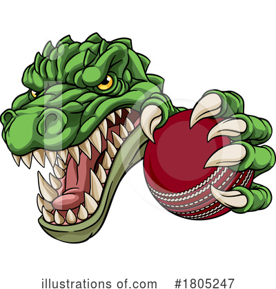Royalty-Free (RF) Alligator Clipart Illustration by AtStockIllustration - Stock Sample #1805247
