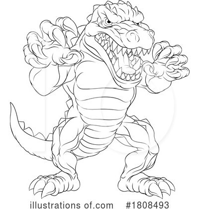 Royalty-Free (RF) Alligator Clipart Illustration by AtStockIllustration - Stock Sample #1808493