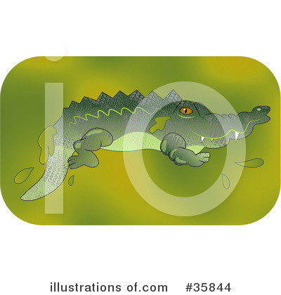 Royalty-Free (RF) Alligator Clipart Illustration by Prawny - Stock Sample #35844