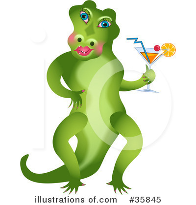 Royalty-Free (RF) Alligator Clipart Illustration by Prawny - Stock Sample #35845