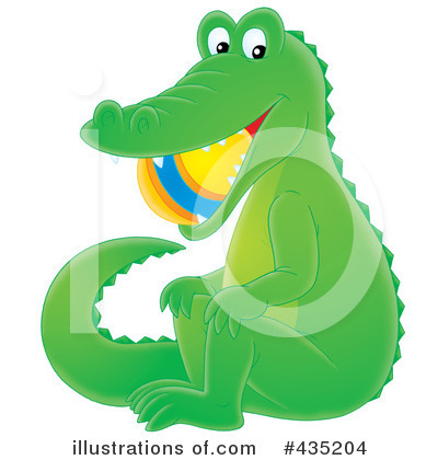 Royalty-Free (RF) Alligator Clipart Illustration by Alex Bannykh - Stock Sample #435204