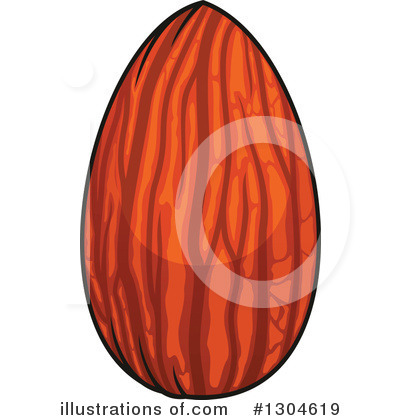 Royalty-Free (RF) Almond Clipart Illustration by Vector Tradition SM - Stock Sample #1304619