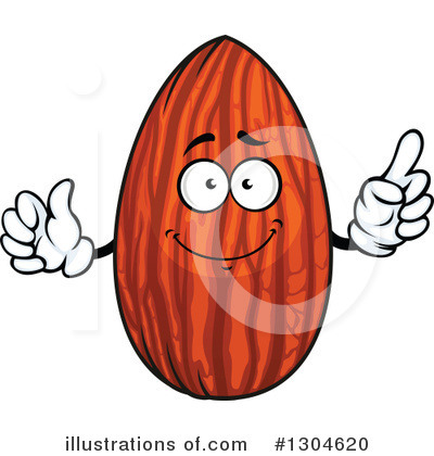 Royalty-Free (RF) Almond Clipart Illustration by Vector Tradition SM - Stock Sample #1304620