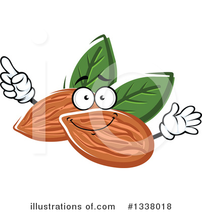Royalty-Free (RF) Almond Clipart Illustration by Vector Tradition SM - Stock Sample #1338018