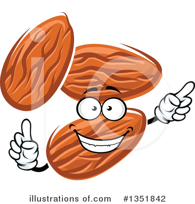 Royalty-Free (RF) Almond Clipart Illustration by Vector Tradition SM - Stock Sample #1351842
