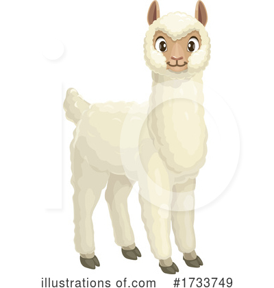 Royalty-Free (RF) Alpaca Clipart Illustration by Vector Tradition SM - Stock Sample #1733749