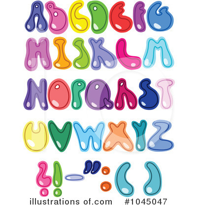 Royalty-Free (RF) Alphabet Clipart Illustration by yayayoyo - Stock Sample #1045047