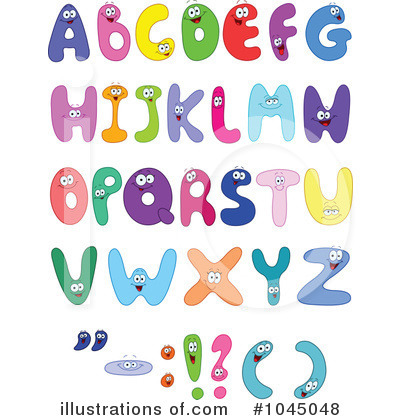 Royalty-Free (RF) Alphabet Clipart Illustration by yayayoyo - Stock Sample #1045048