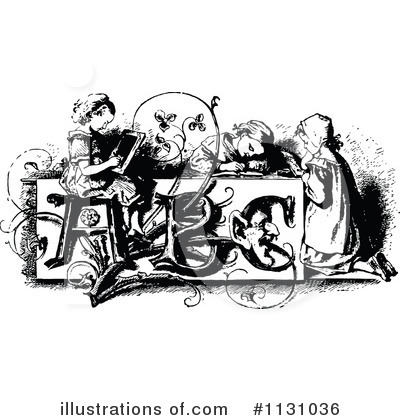Royalty-Free (RF) Alphabet Clipart Illustration by Prawny Vintage - Stock Sample #1131036