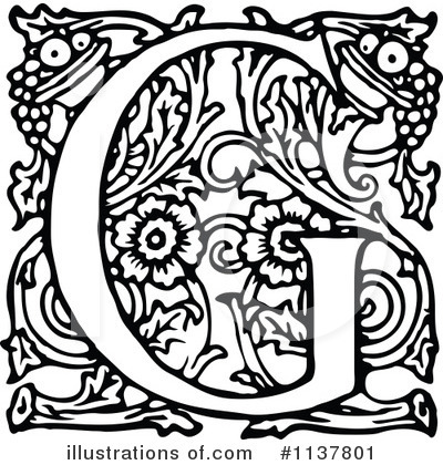 Royalty-Free (RF) Alphabet Clipart Illustration by Prawny Vintage - Stock Sample #1137801