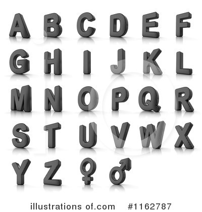 Royalty-Free (RF) Alphabet Clipart Illustration by stockillustrations - Stock Sample #1162787