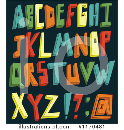 Royalty-Free (RF) Alphabet Clipart Illustration by yayayoyo - Stock Sample #1170481