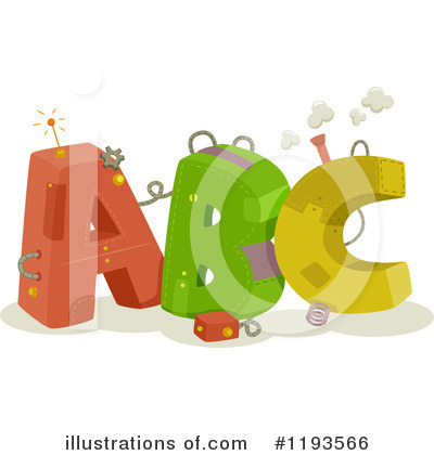 Royalty-Free (RF) Alphabet Clipart Illustration by BNP Design Studio - Stock Sample #1193566