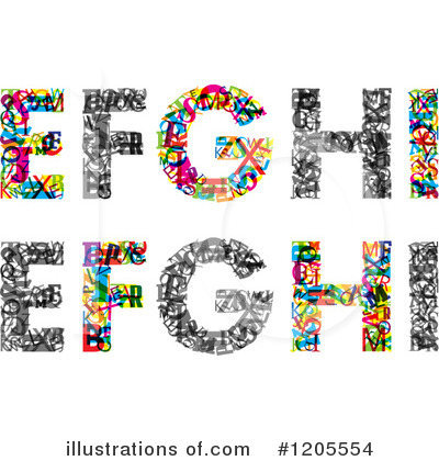 Royalty-Free (RF) Alphabet Clipart Illustration by Vector Tradition SM - Stock Sample #1205554