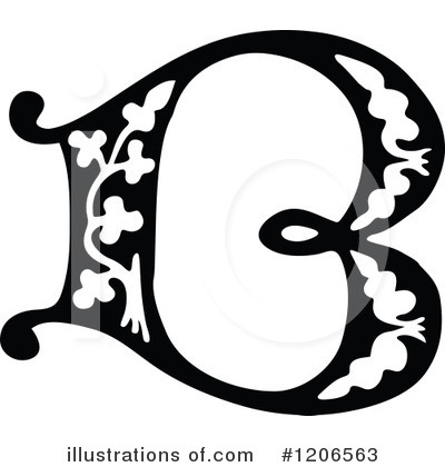 Royalty-Free (RF) Alphabet Clipart Illustration by Prawny Vintage - Stock Sample #1206563