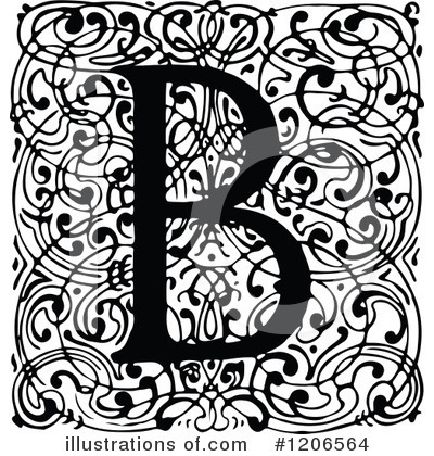 Royalty-Free (RF) Alphabet Clipart Illustration by Prawny Vintage - Stock Sample #1206564