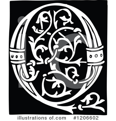 Royalty-Free (RF) Alphabet Clipart Illustration by Prawny Vintage - Stock Sample #1206602