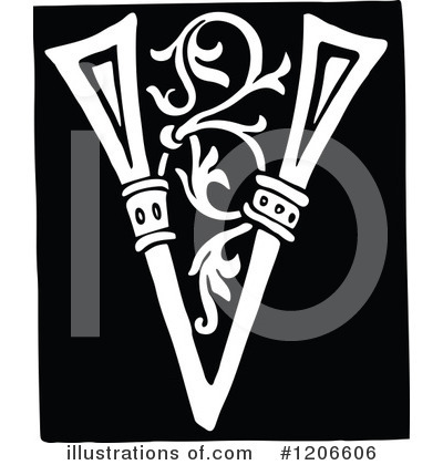 Royalty-Free (RF) Alphabet Clipart Illustration by Prawny Vintage - Stock Sample #1206606