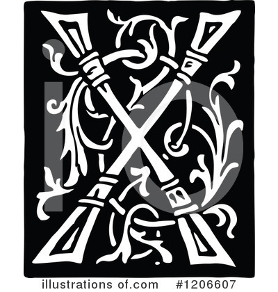 Royalty-Free (RF) Alphabet Clipart Illustration by Prawny Vintage - Stock Sample #1206607