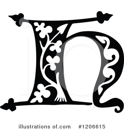 Royalty-Free (RF) Alphabet Clipart Illustration by Prawny Vintage - Stock Sample #1206615