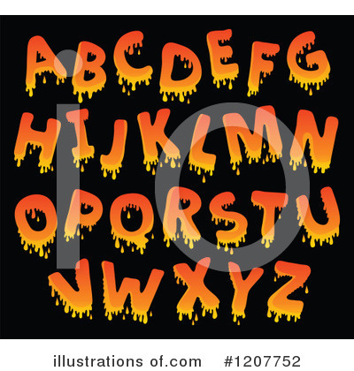 Royalty-Free (RF) Alphabet Clipart Illustration by visekart - Stock Sample #1207752