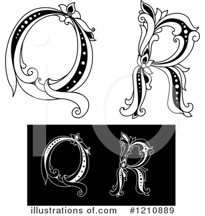 Royalty-Free (RF) Alphabet Clipart Illustration by Vector Tradition SM - Stock Sample #1210889