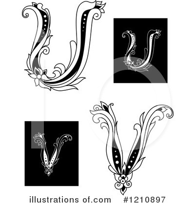 Royalty-Free (RF) Alphabet Clipart Illustration by Vector Tradition SM - Stock Sample #1210897