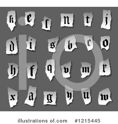 Royalty-Free (RF) Alphabet Clipart Illustration by Vector Tradition SM - Stock Sample #1215445
