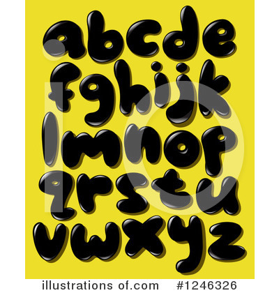 Royalty-Free (RF) Alphabet Clipart Illustration by yayayoyo - Stock Sample #1246326