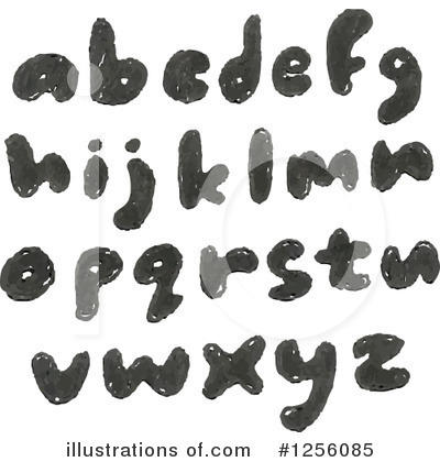 Royalty-Free (RF) Alphabet Clipart Illustration by yayayoyo - Stock Sample #1256085