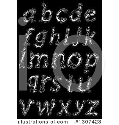 Royalty-Free (RF) Alphabet Clipart Illustration by Vector Tradition SM - Stock Sample #1307423
