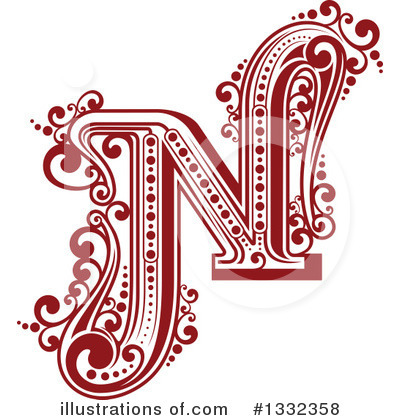 Letter N Clipart #1332358 by Vector Tradition SM
