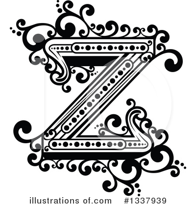 Royalty-Free (RF) Alphabet Clipart Illustration by Vector Tradition SM - Stock Sample #1337939