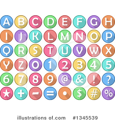 Royalty-Free (RF) Alphabet Clipart Illustration by Liron Peer - Stock Sample #1345539