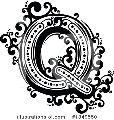Letter Q Clipart #1349550 by Vector Tradition SM