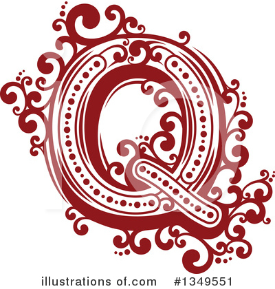 Letter Q Clipart #1349551 by Vector Tradition SM
