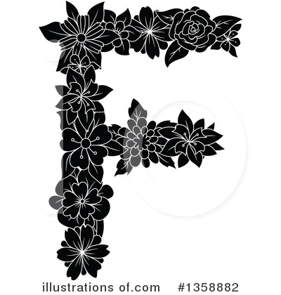 Letter F Clipart #1358882 by Vector Tradition SM
