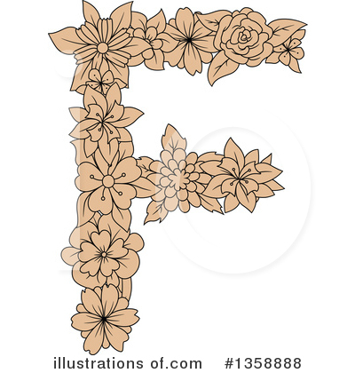 Letter F Clipart #1358888 by Vector Tradition SM
