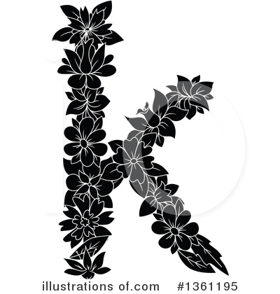 Letter K Clipart #1361195 by Vector Tradition SM