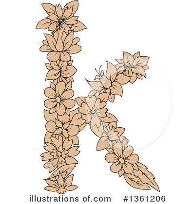Letter K Clipart #1361206 by Vector Tradition SM