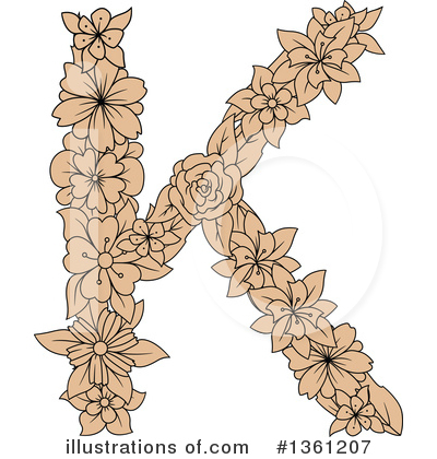 Letter K Clipart #1361207 by Vector Tradition SM