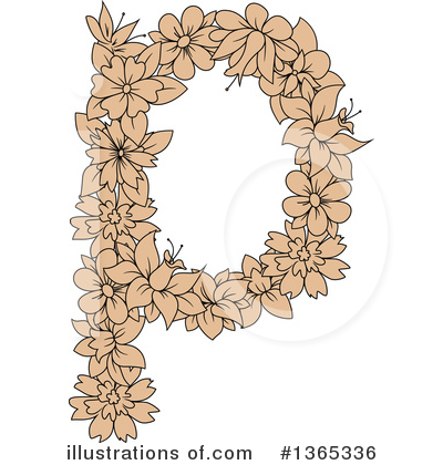 Letter P Clipart #1365336 by Vector Tradition SM