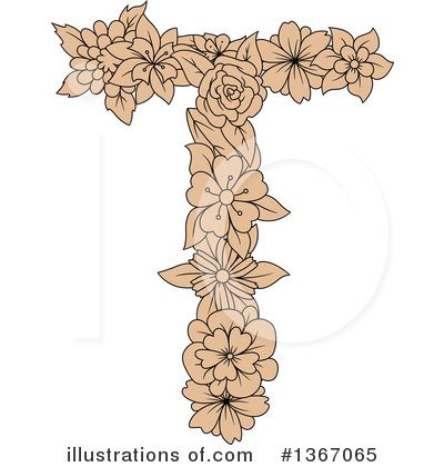 Letter T Clipart #1367065 by Vector Tradition SM