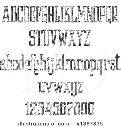 Royalty-Free (RF) Alphabet Clipart Illustration by Vector Tradition SM - Stock Sample #1367835