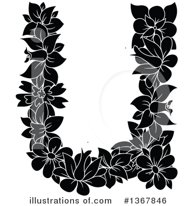 Floral Letter Clipart #1367846 by Vector Tradition SM