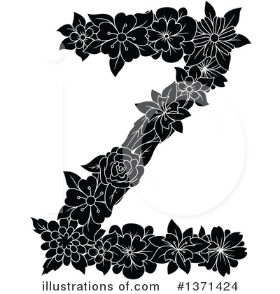 Floral Letter Clipart #1371424 by Vector Tradition SM
