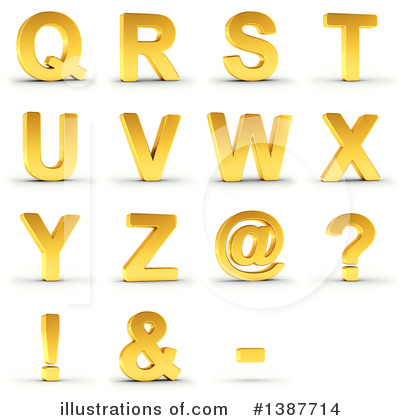 Royalty-Free (RF) Alphabet Clipart Illustration by stockillustrations - Stock Sample #1387714
