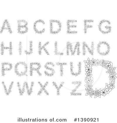Royalty-Free (RF) Alphabet Clipart Illustration by Vector Tradition SM - Stock Sample #1390921
