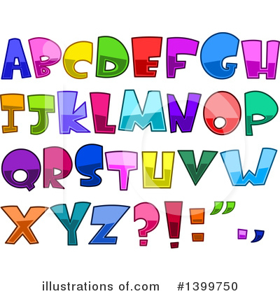 Royalty-Free (RF) Alphabet Clipart Illustration by yayayoyo - Stock Sample #1399750