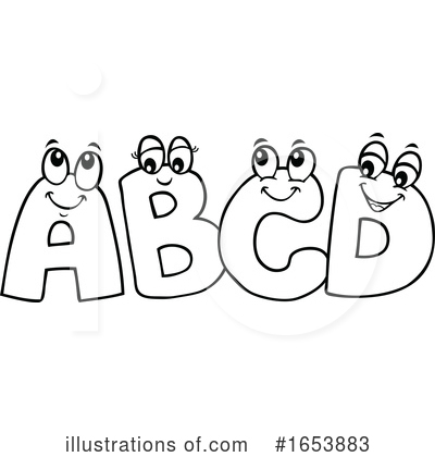 Royalty-Free (RF) Alphabet Clipart Illustration by visekart - Stock Sample #1653883